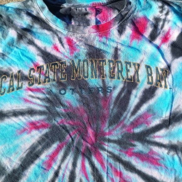 Hand dyed thrifted crop top - Picture 2 of 4